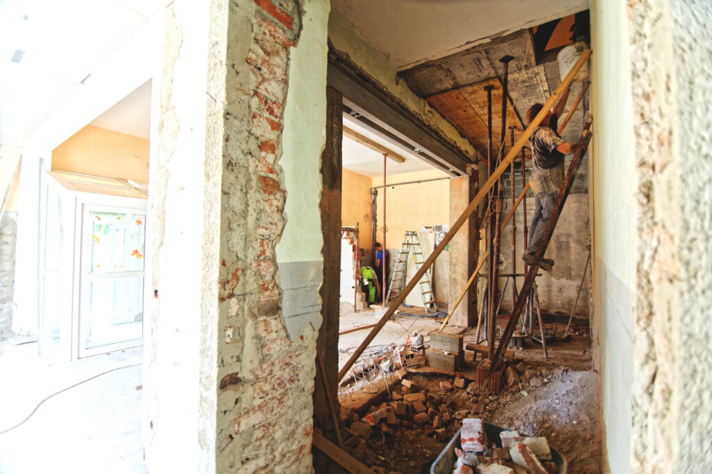 Maison individuelle en travaux